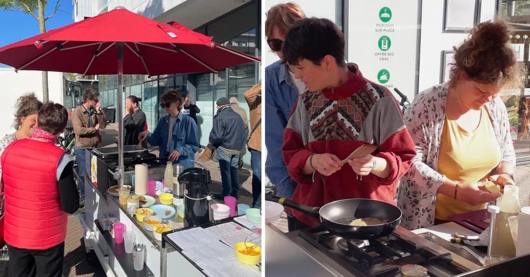 Photo de contenu de la brève Un vélo-cuisine pour déployer nos animations sur le quartier