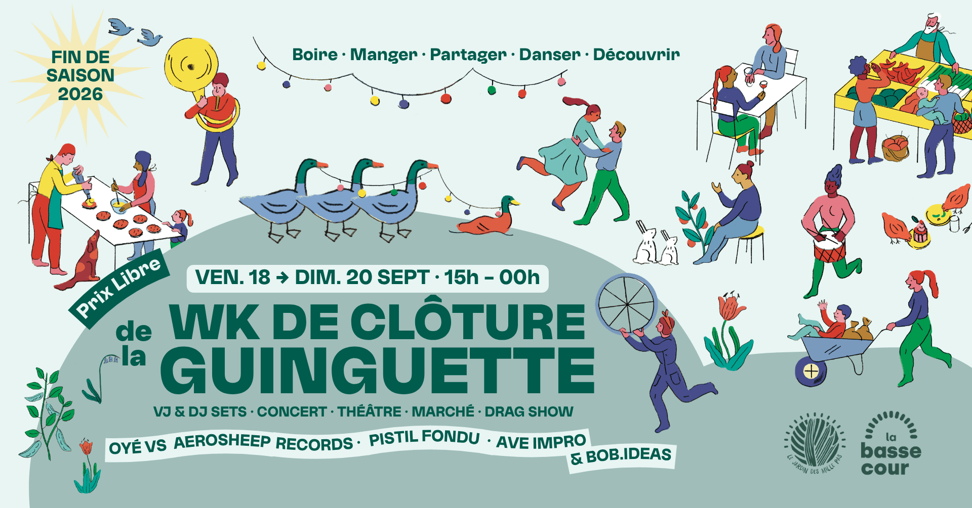 ★ Week-end de Clôture de la Guinguette | Temps Fort ★